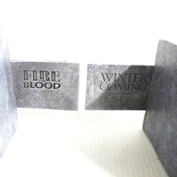 DEC1 - 2013 DRAGON vintage Game of Thrones WINTER COMING Dragon Bookends HBO - Picture 11 of 13